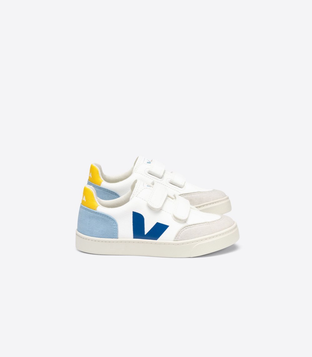 Veja Sneakers Kids - V-12 Velcro Chromefree - White - 0721RIKLH